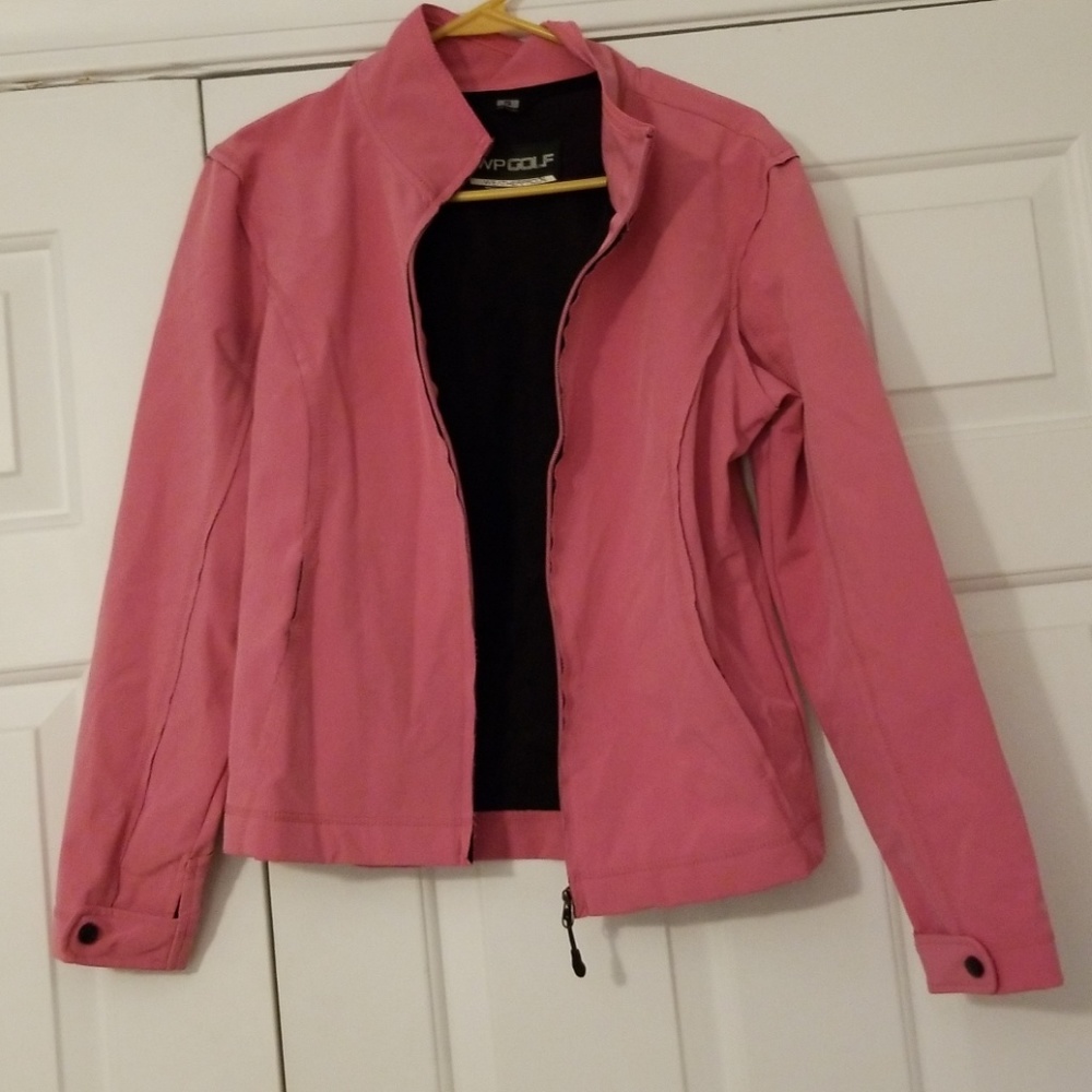 Womens pink WP golf jacket